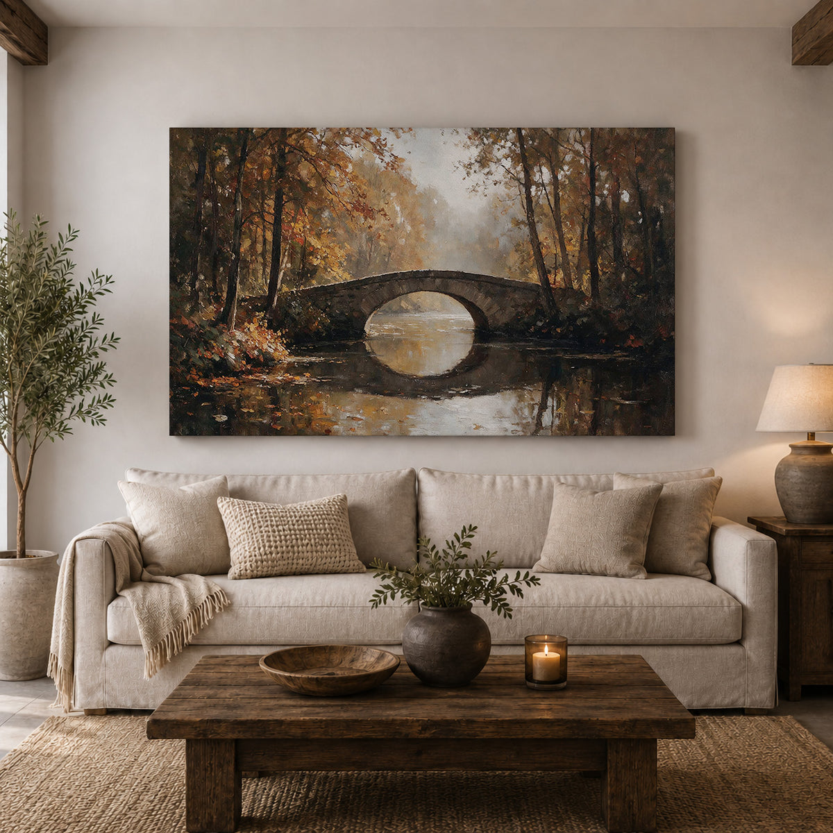 Autumn Reflections – The Old Stone Bridge