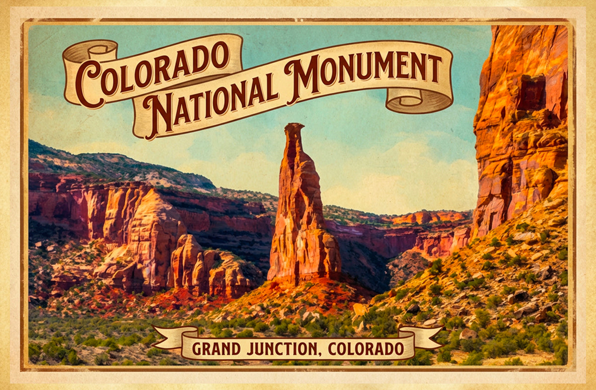 Independence Monument — Vintage Colorado National Monument