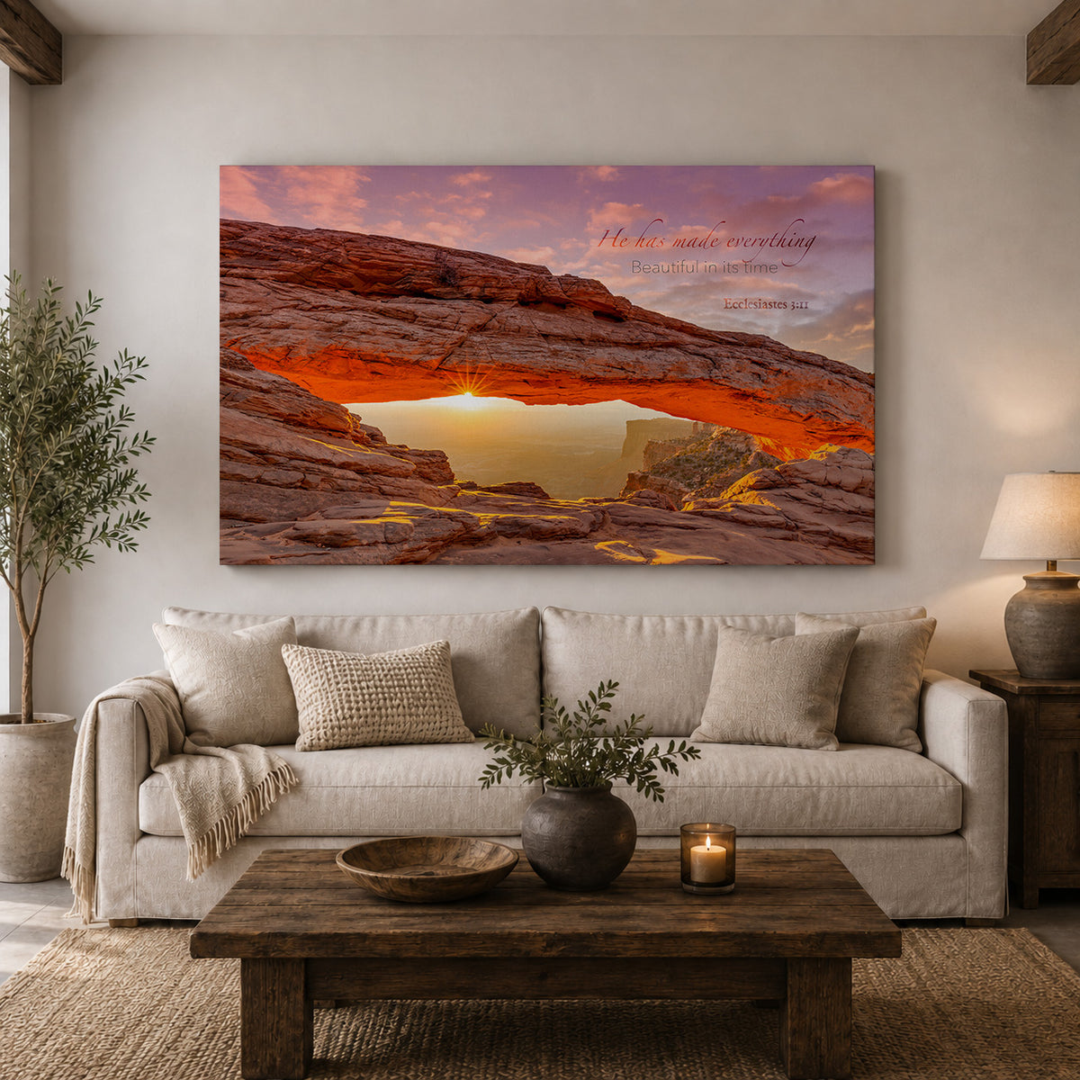 Beautiful in His Time —  Ecclesiastes 3:11 Mesa Arch