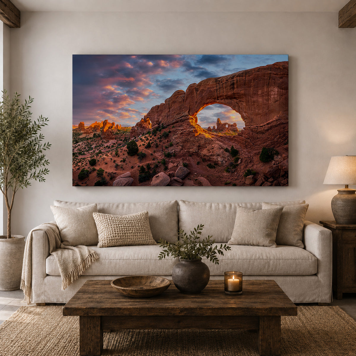Window to the Desert — Arches National Park Sunset