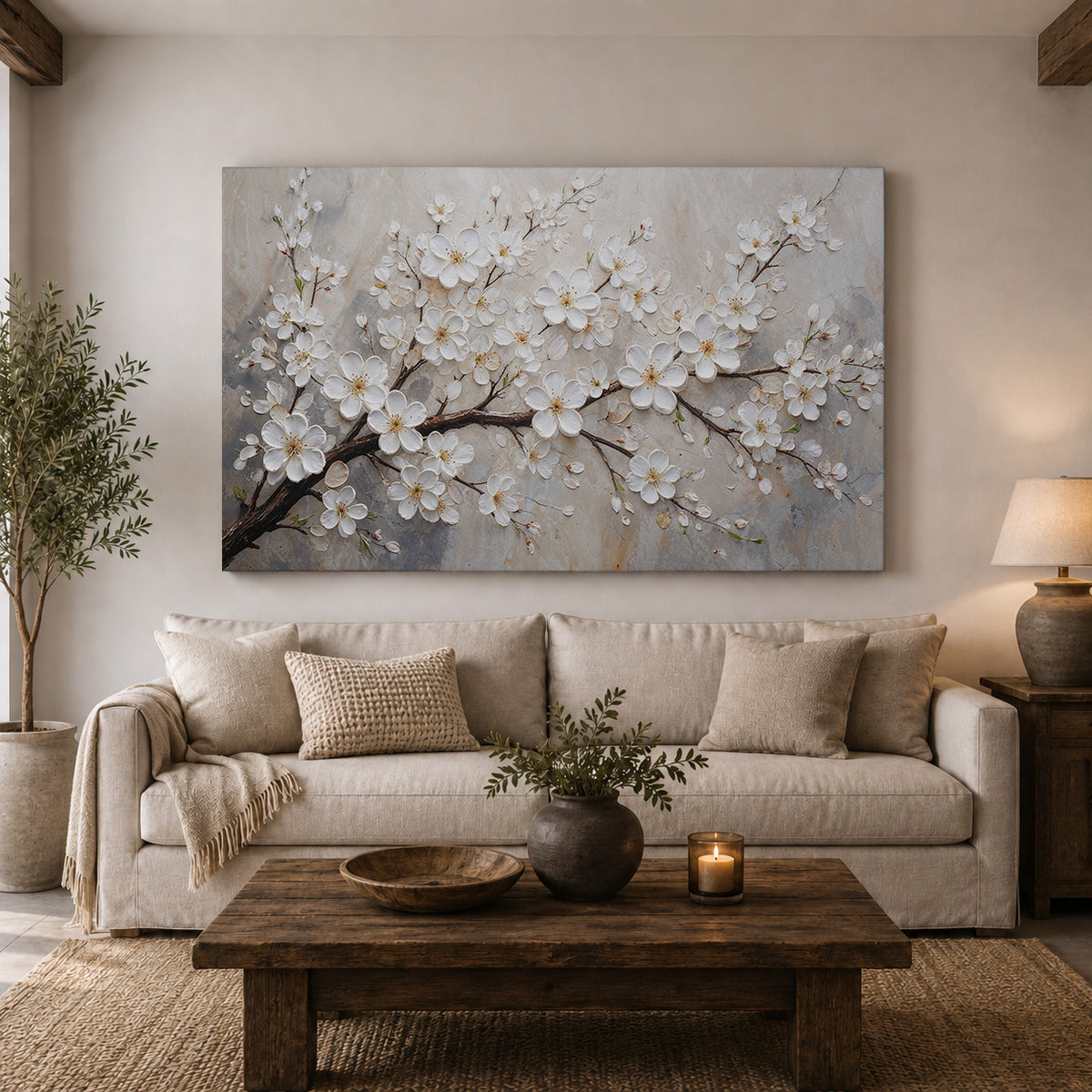 Ivory Blossoms of Spring