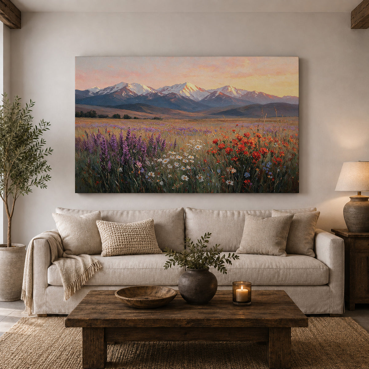Wildflower Sunrise in the Mountains