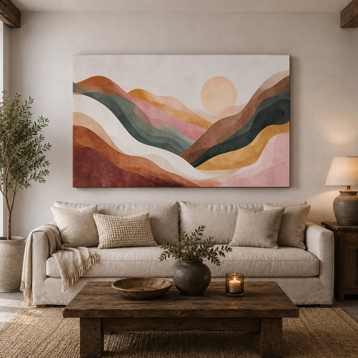 Title: Sunset Over the Painted Hills