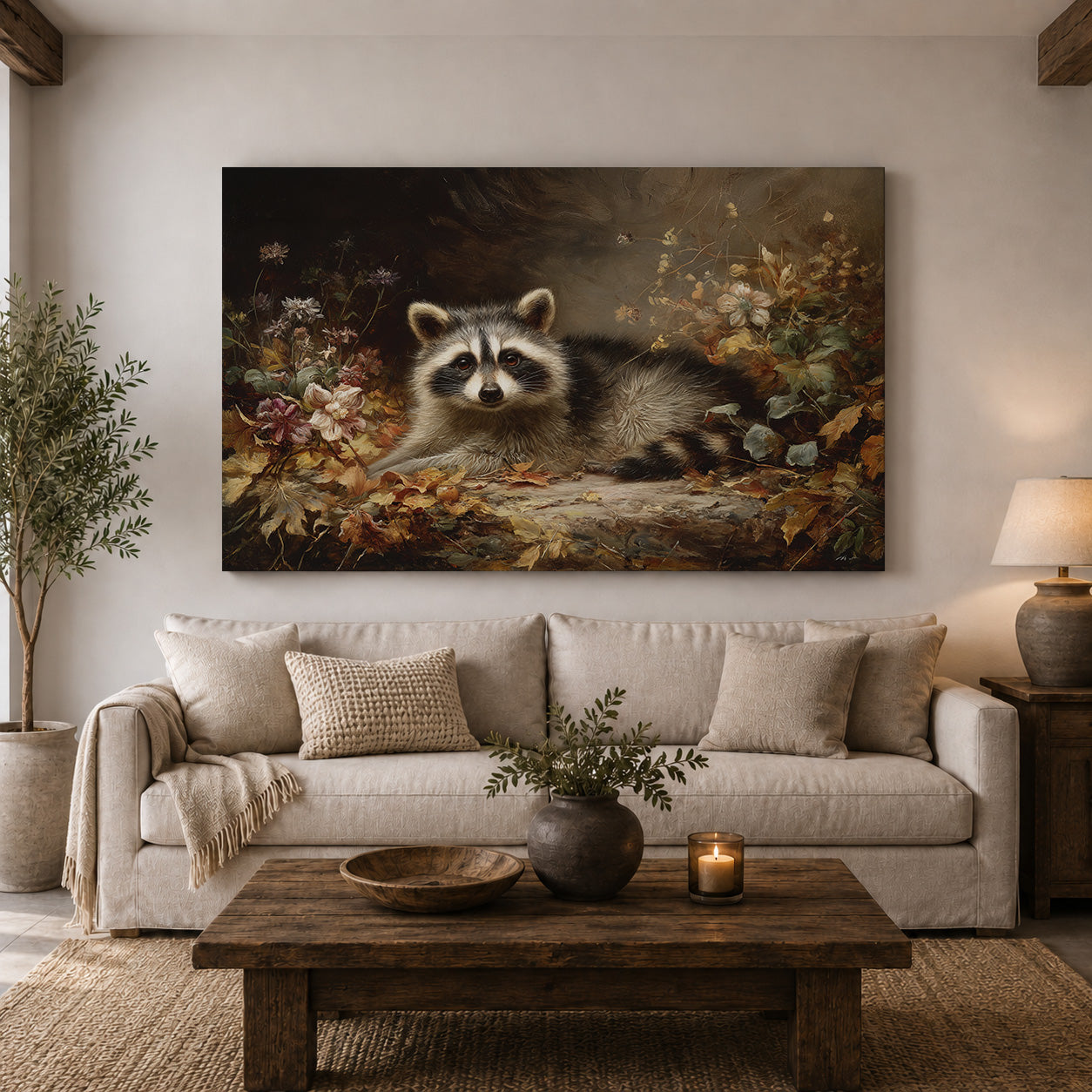 Woodland Bandit – Raccoon in Autumn