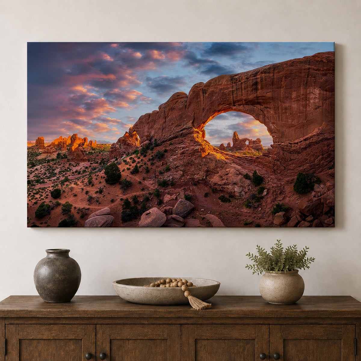 Window to the Desert — Arches National Park Sunset