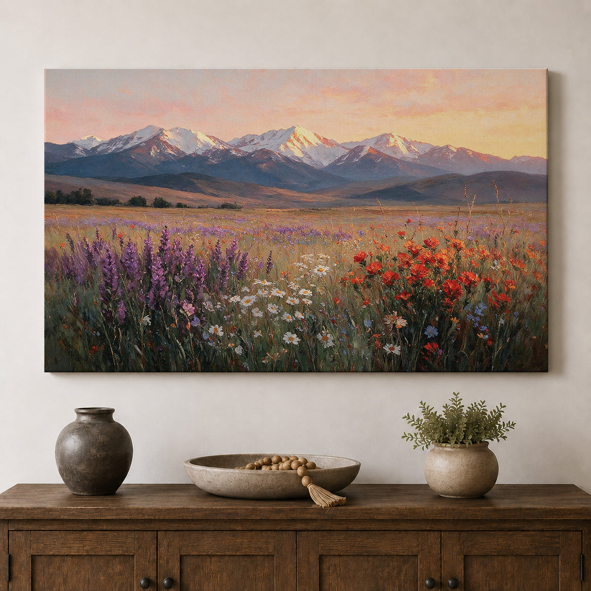 Wildflower Sunrise in the Mountains
