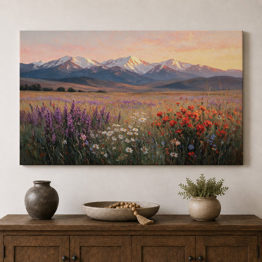 Wildflower Sunrise in the Mountains