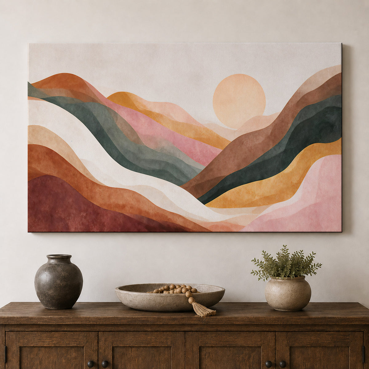Title: Sunset Over the Painted Hills
