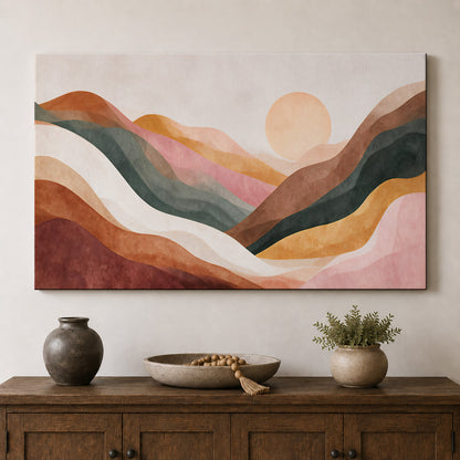 Title: Sunset Over the Painted Hills