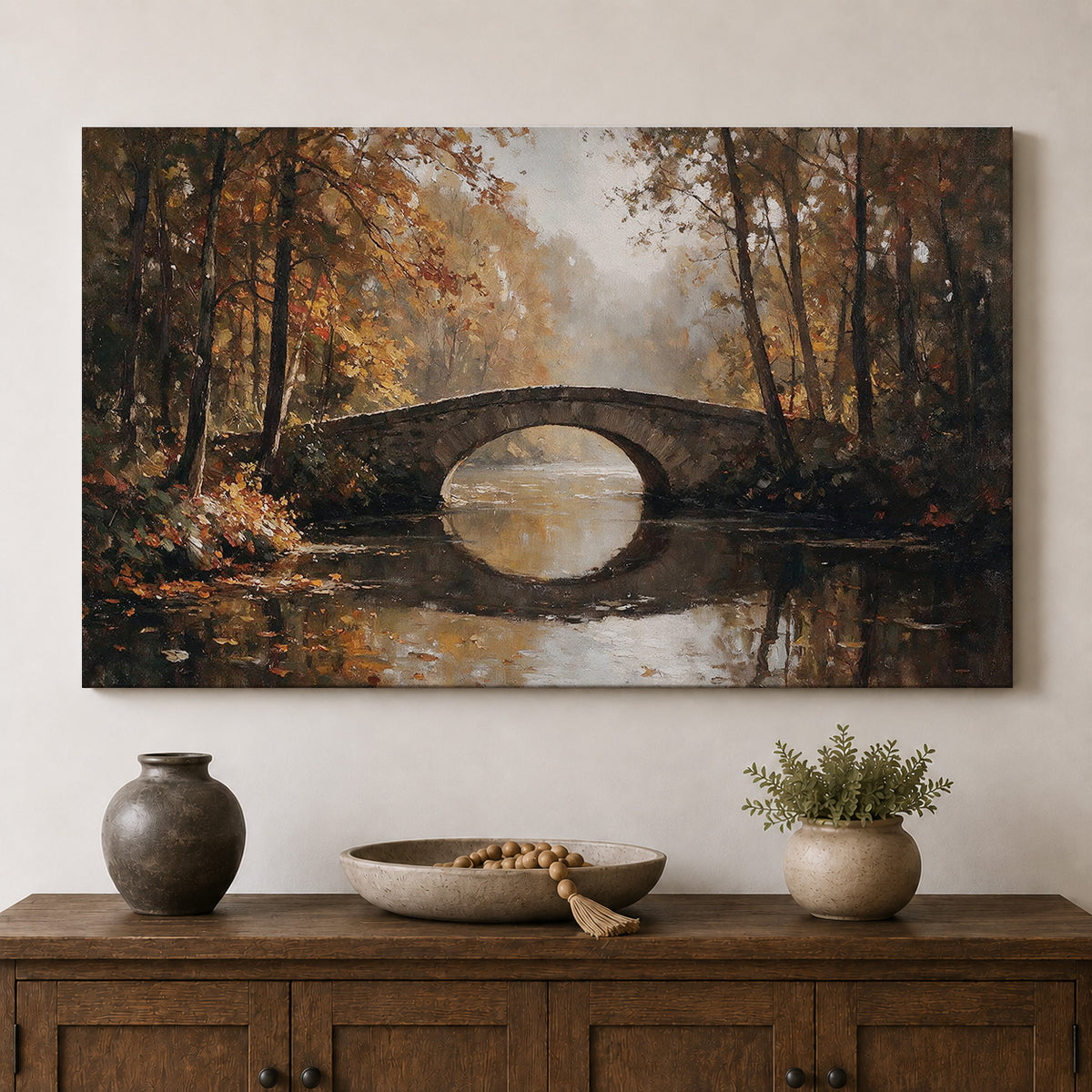 Autumn Reflections – The Old Stone Bridge