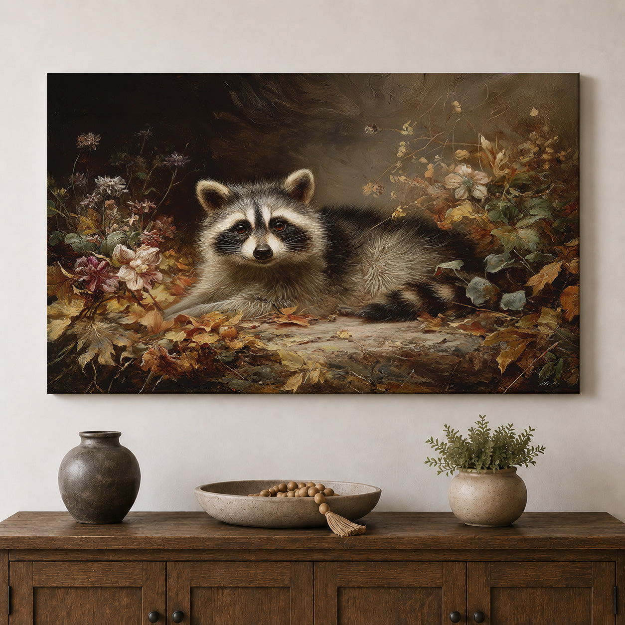Woodland Bandit – Raccoon in Autumn