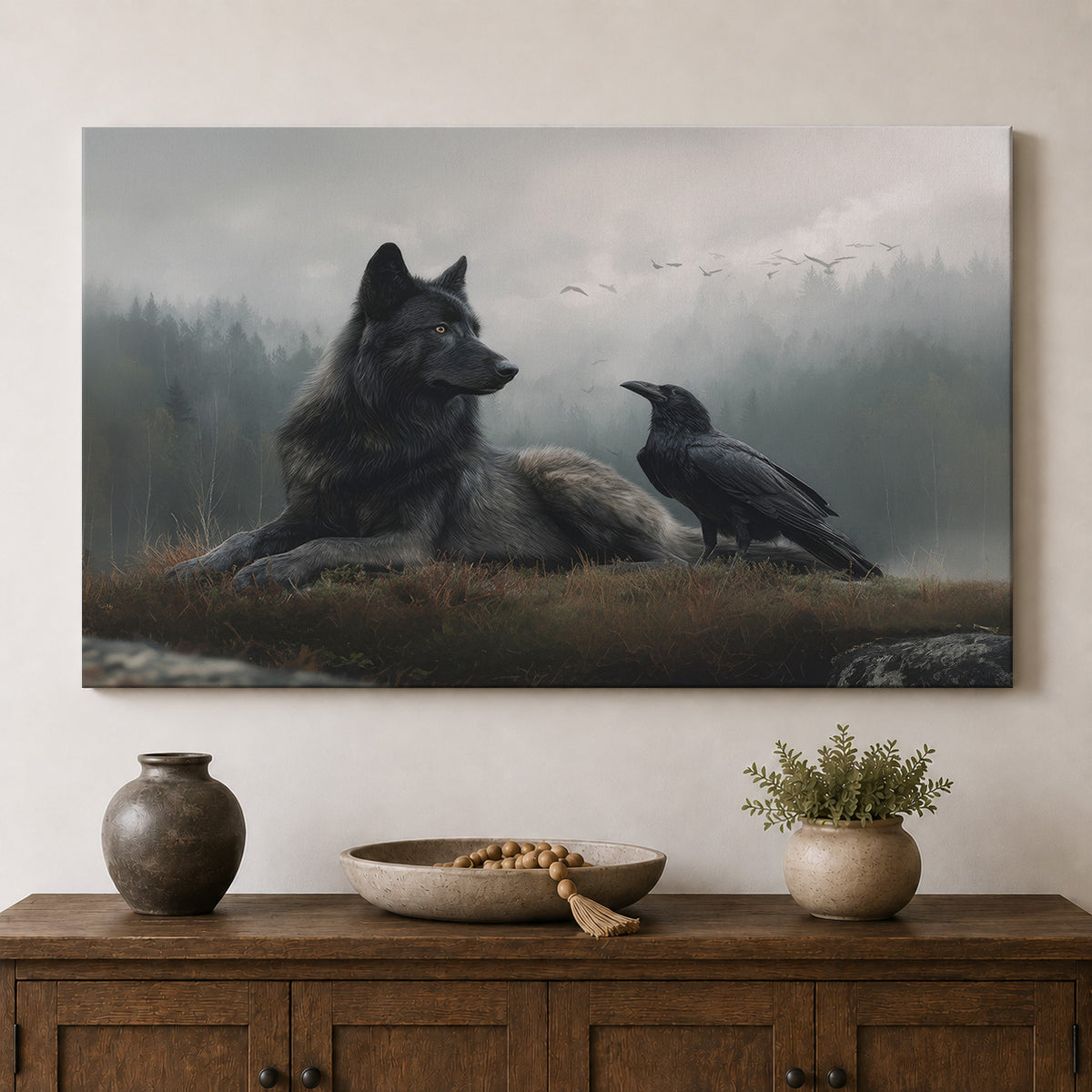 Wolf and Raven – Guardians of the Misty Forest