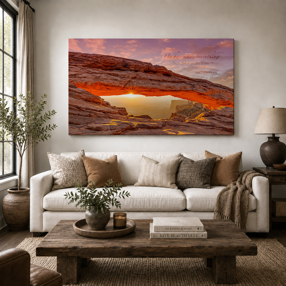 Beautiful in His Time —  Ecclesiastes 3:11 Mesa Arch