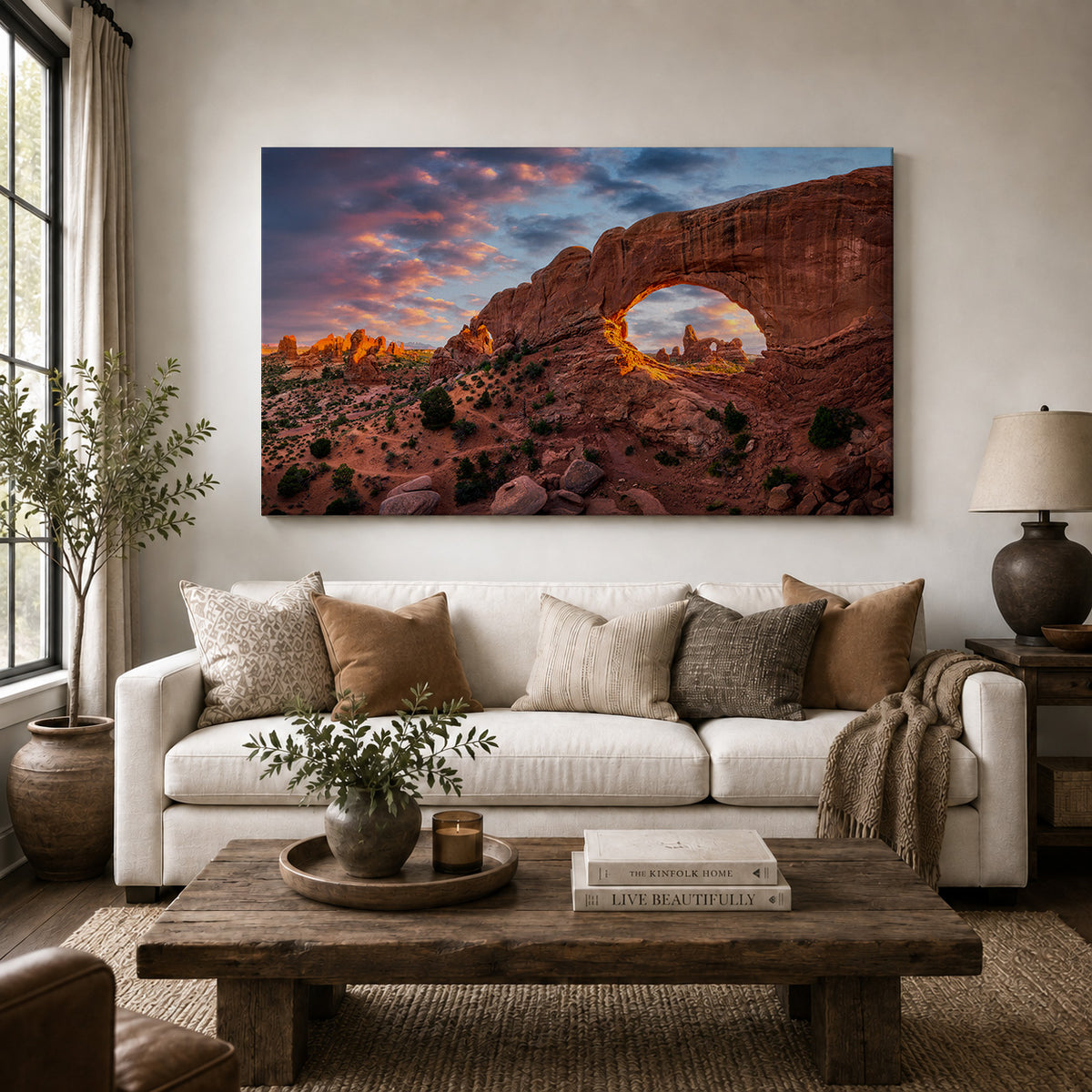 Window to the Desert — Arches National Park Sunset