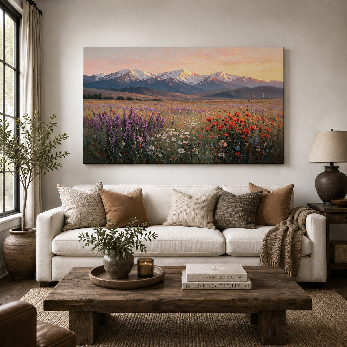 Wildflower Sunrise in the Mountains