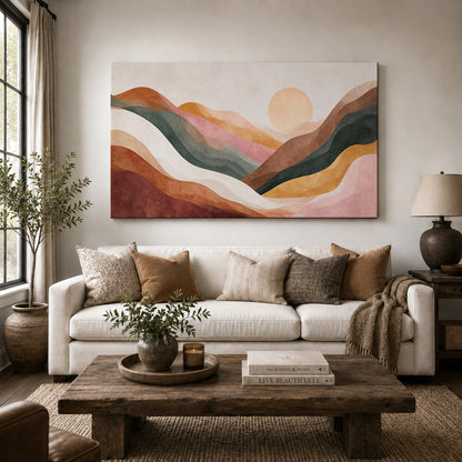 Title: Sunset Over the Painted Hills