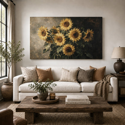 Golden Sunflowers – Vintage Floral Elegance