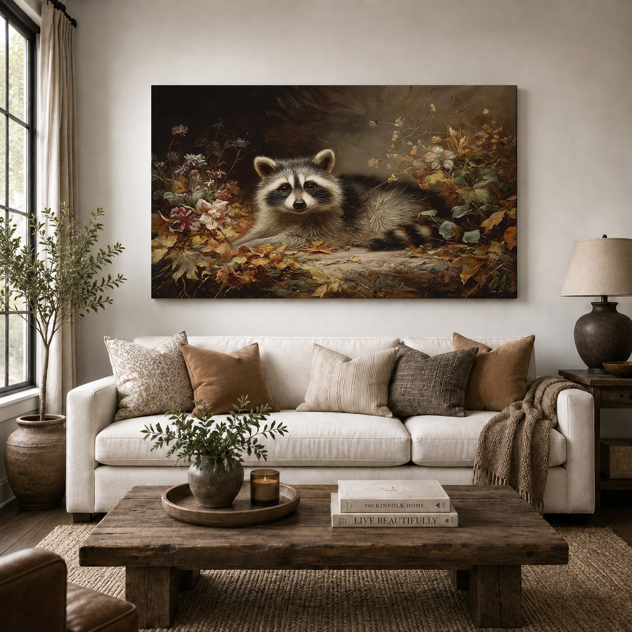Woodland Bandit – Raccoon in Autumn