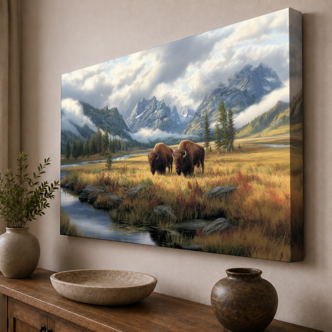 Bison of the Mountain Valley