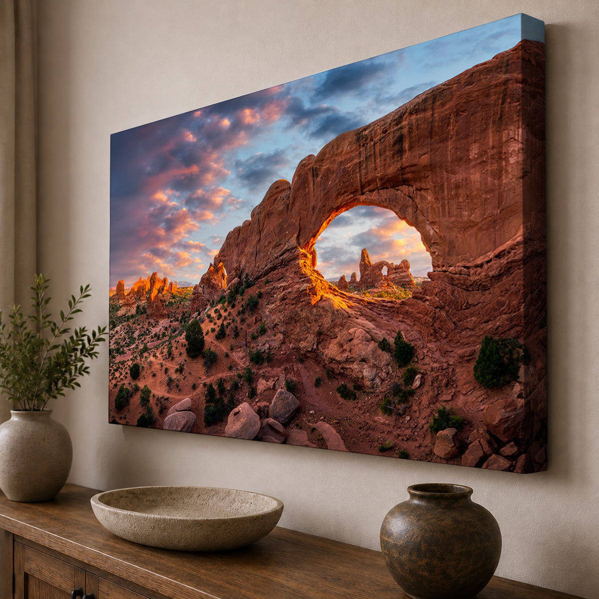 Window to the Desert — Arches National Park Sunset