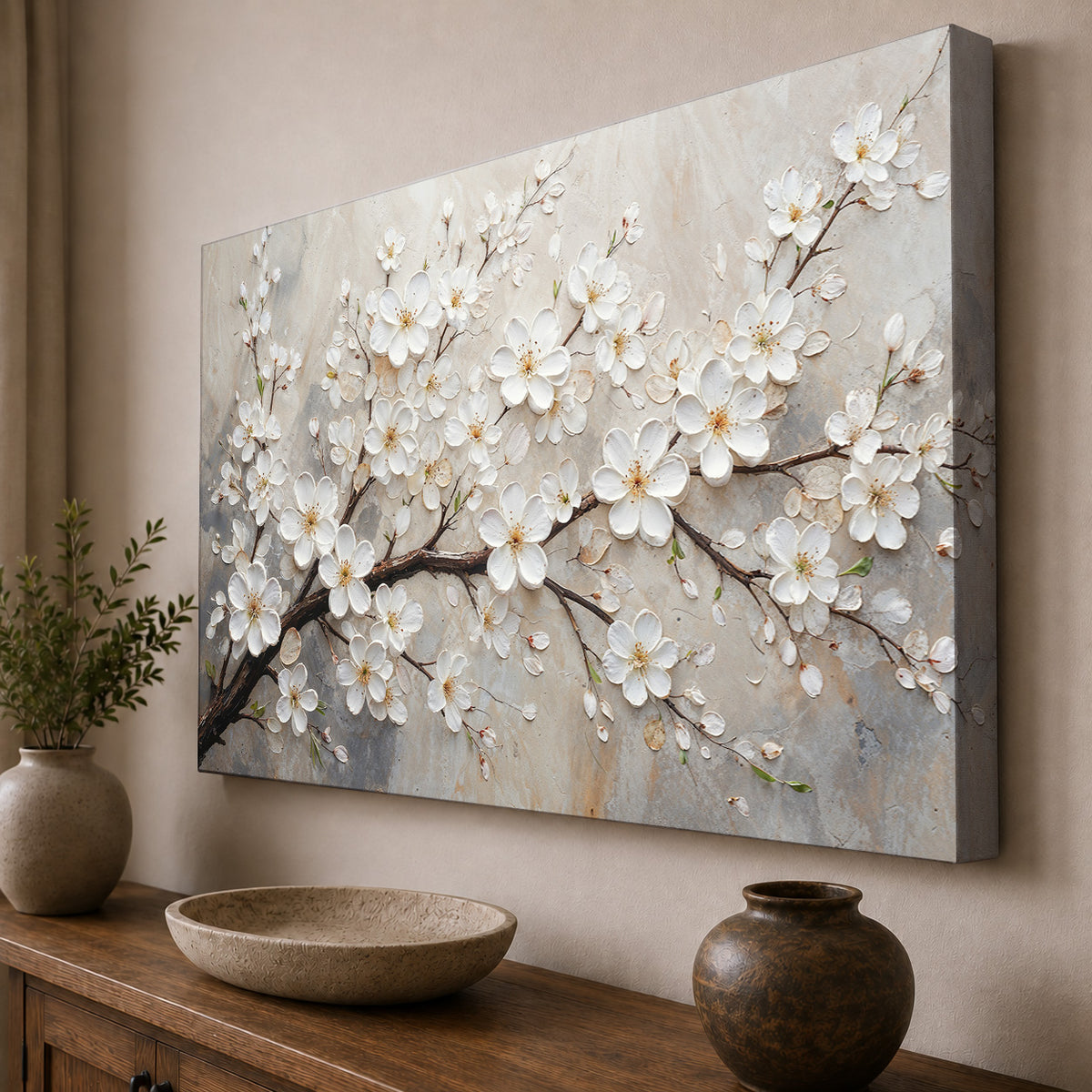 Ivory Blossoms of Spring