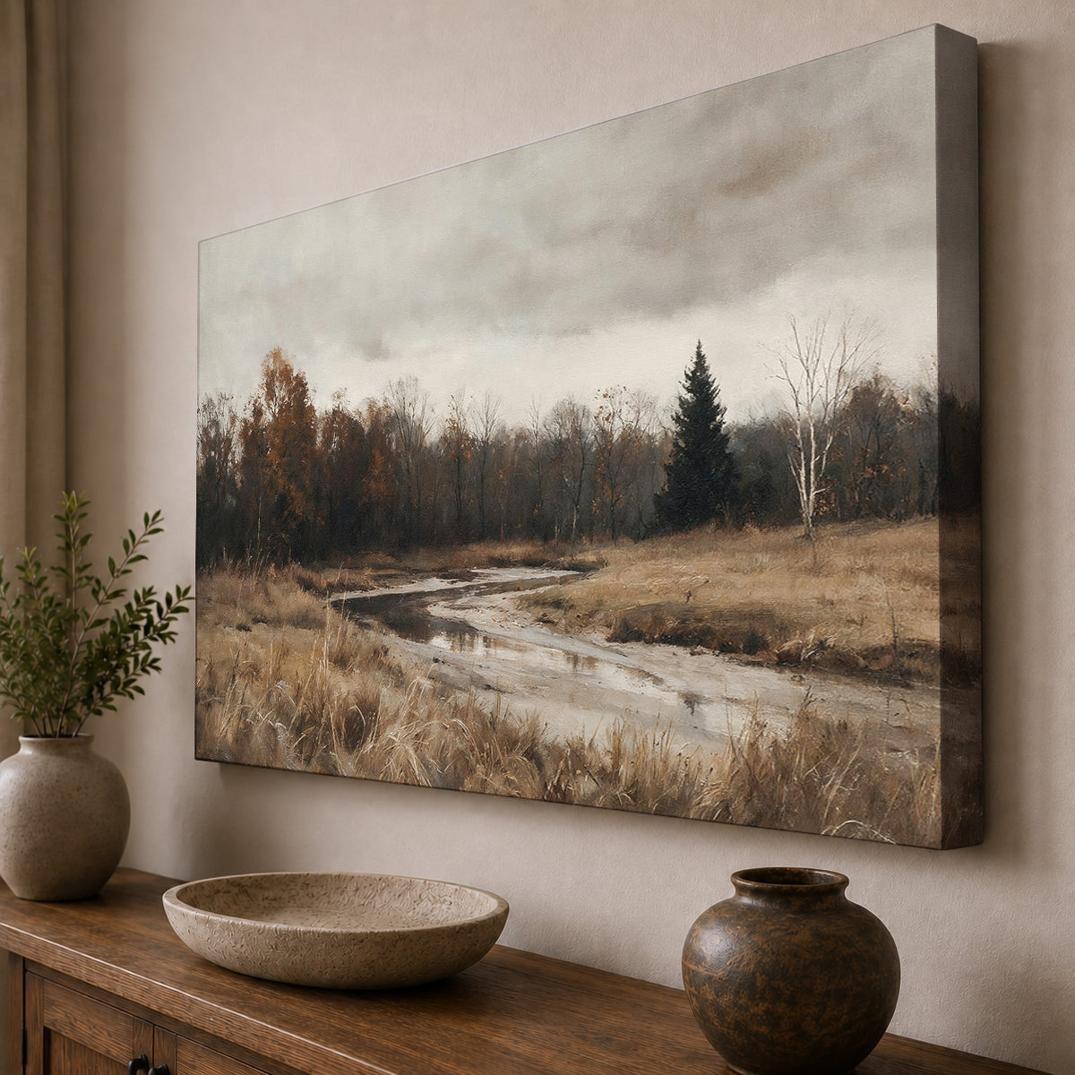 Autumn Stillness – Moody Countryside Landscape