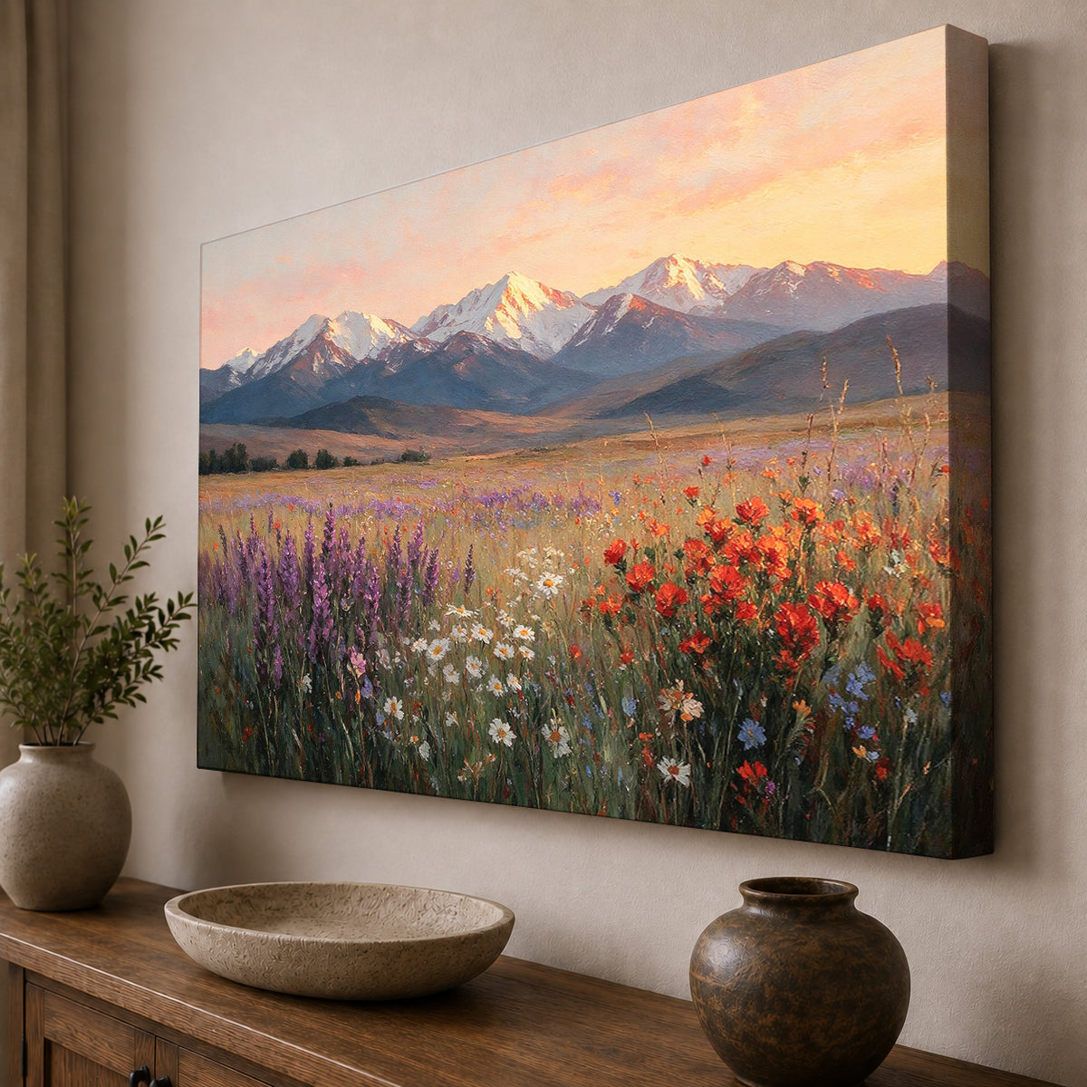 Wildflower Sunrise in the Mountains