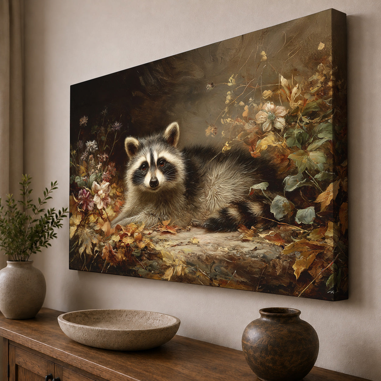 Woodland Bandit – Raccoon in Autumn