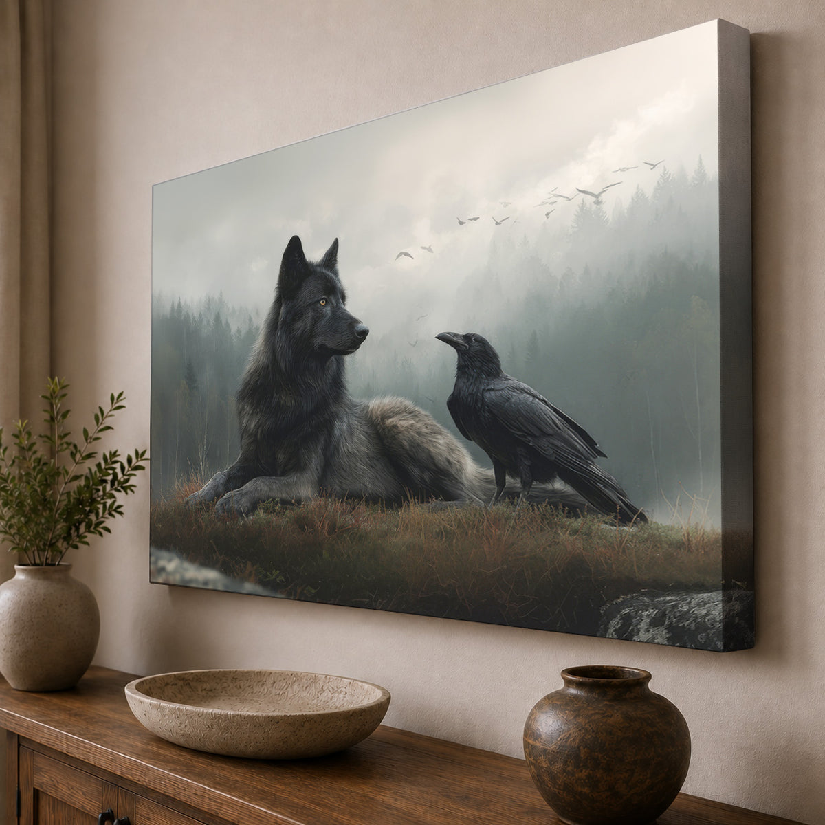 Wolf and Raven – Guardians of the Misty Forest