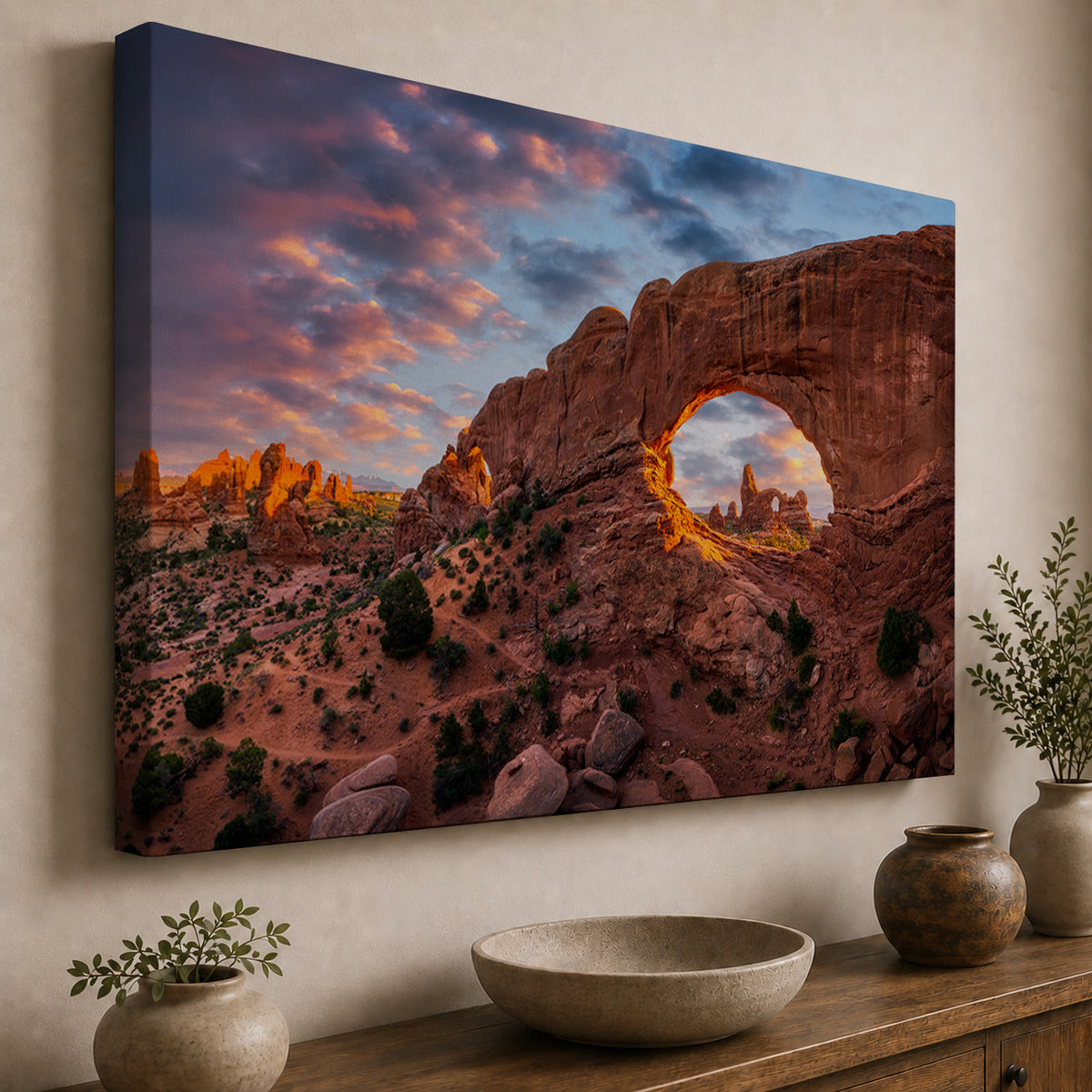 Window to the Desert — Arches National Park Sunset
