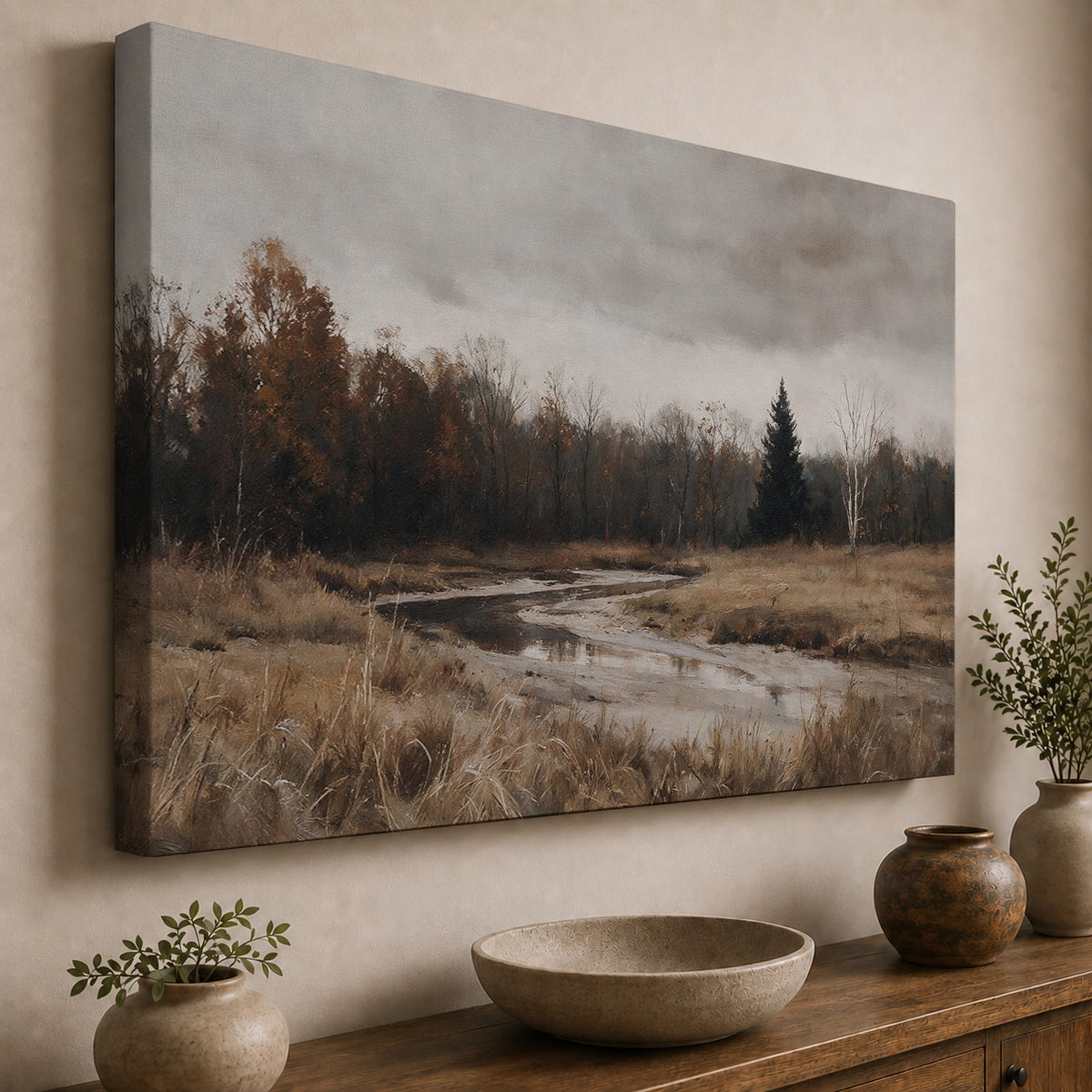 Autumn Stillness – Moody Countryside Landscape