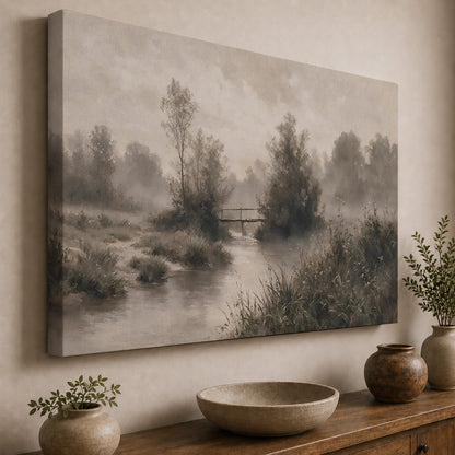 Morning Mist Over the Quiet Creek