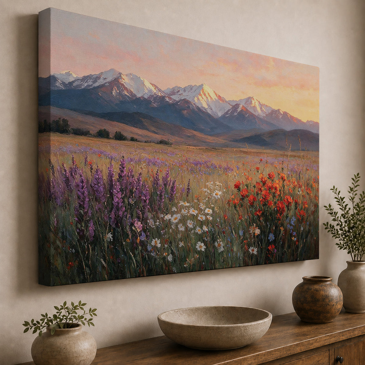 Wildflower Sunrise in the Mountains