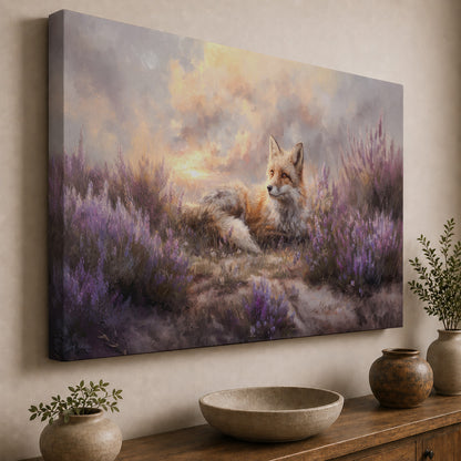 Lavender Dreams – Fox at Sunset