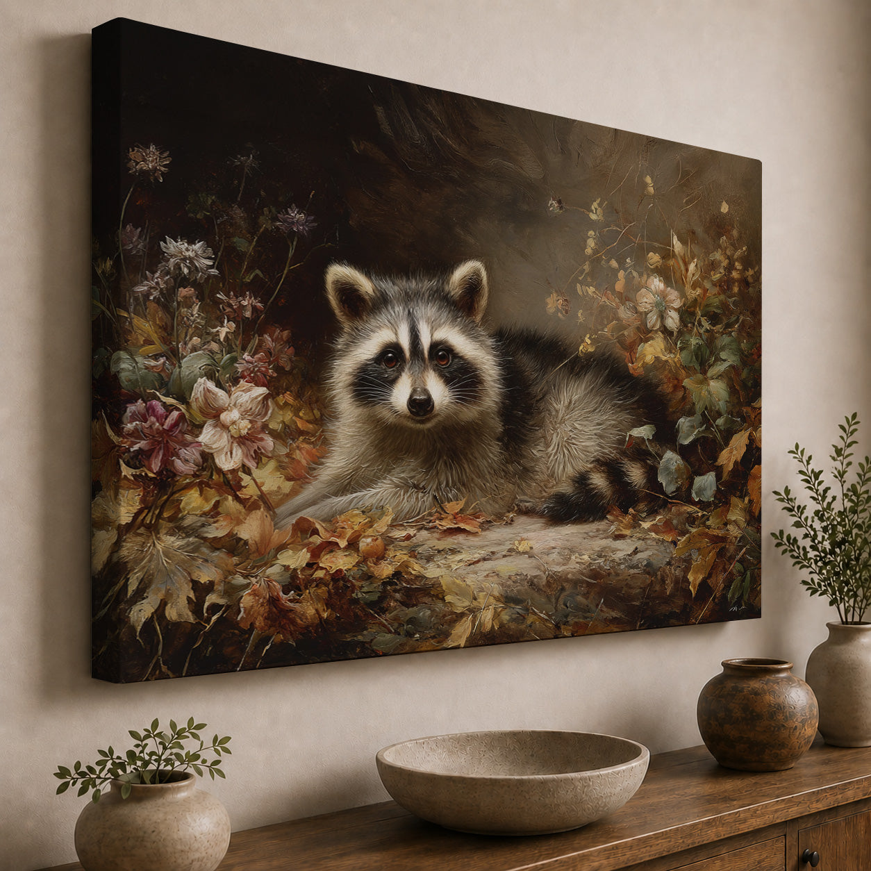 Woodland Bandit – Raccoon in Autumn
