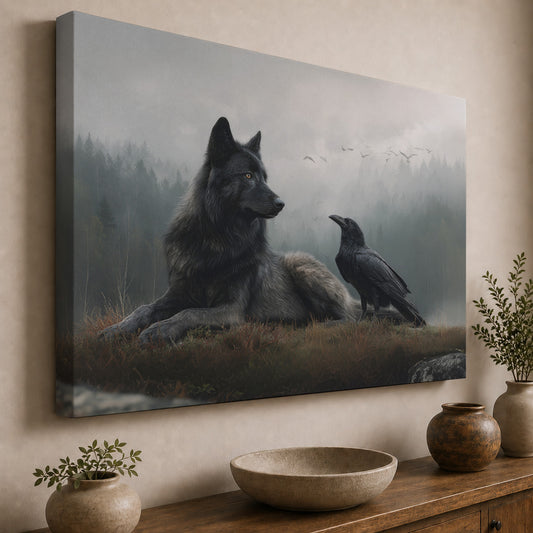 Wolf and Raven – Guardians of the Misty Forest