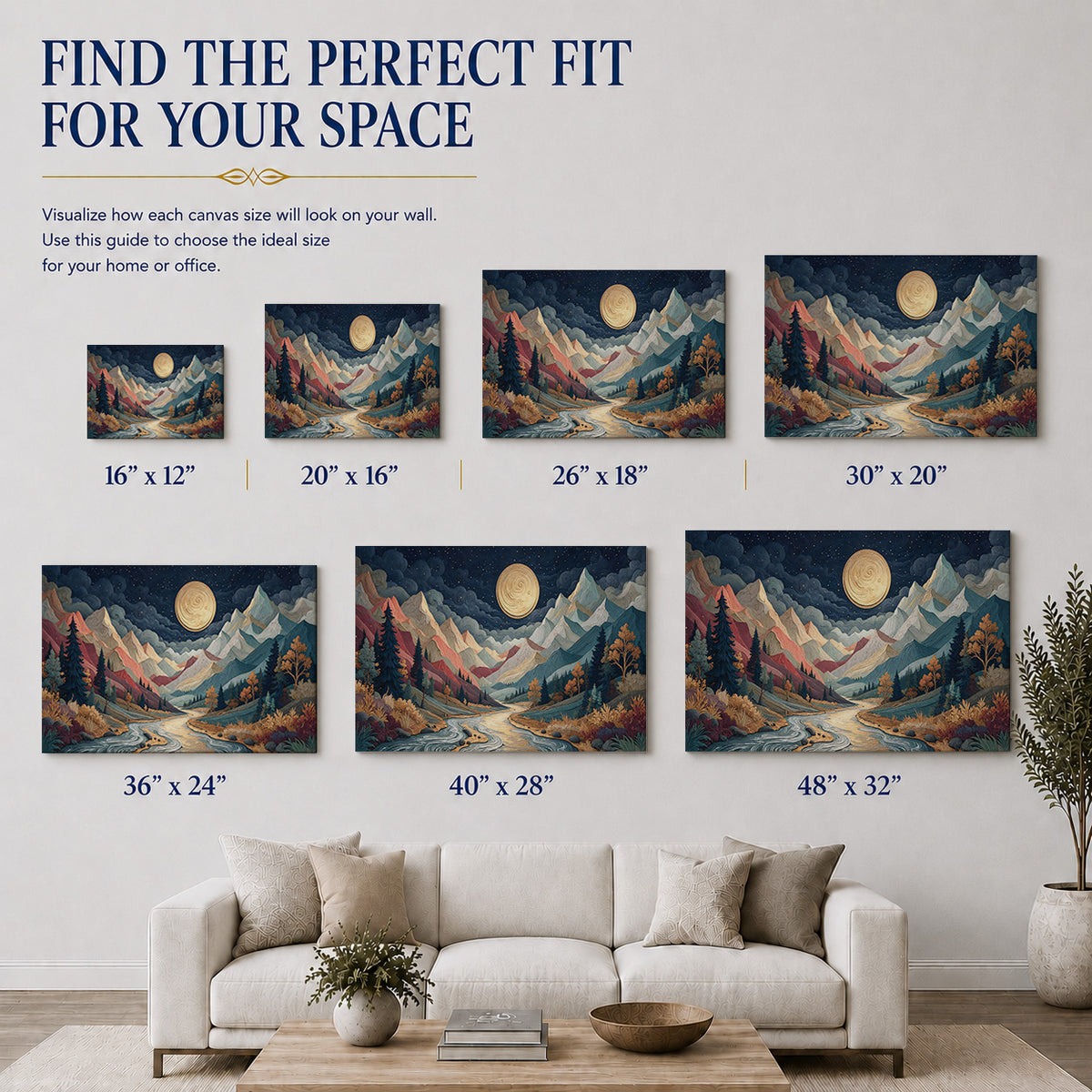 Moonlit Mountain Wonderland