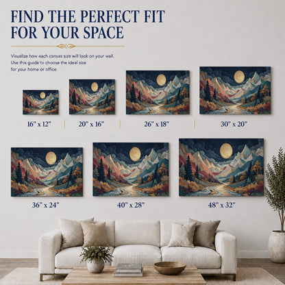 Moonlit Mountain Wonderland