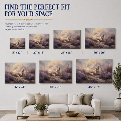 Lavender Dreams – Fox at Sunset