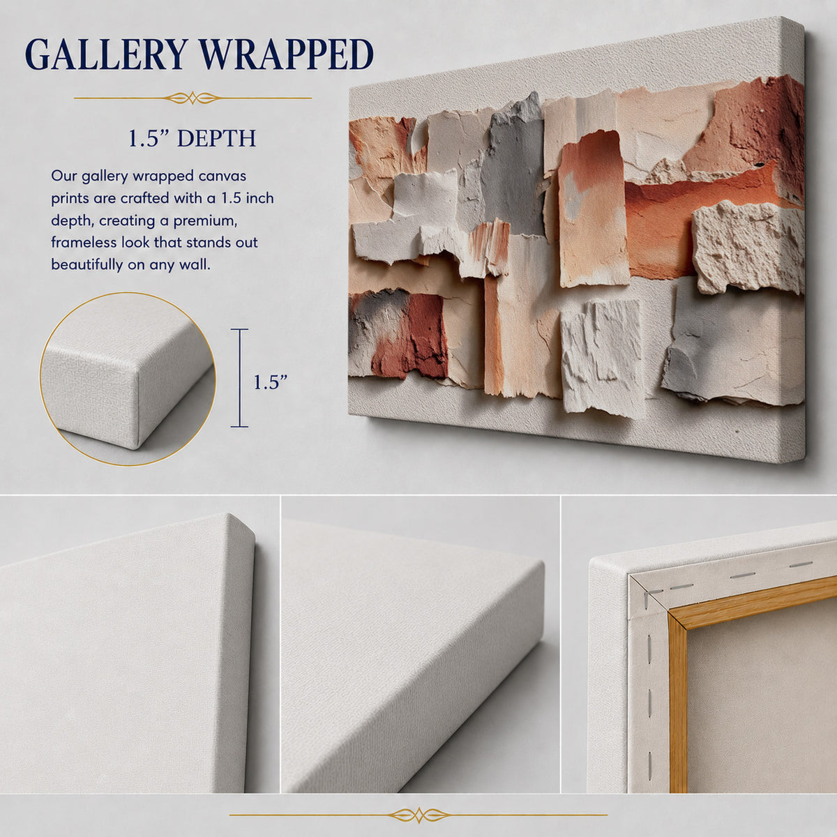Earthbound Layers – Neutral Textured Abstract Art