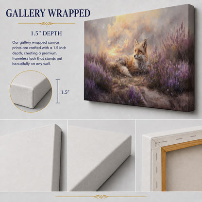 Lavender Dreams – Fox at Sunset