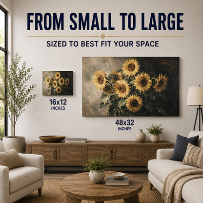 Golden Sunflowers – Vintage Floral Elegance