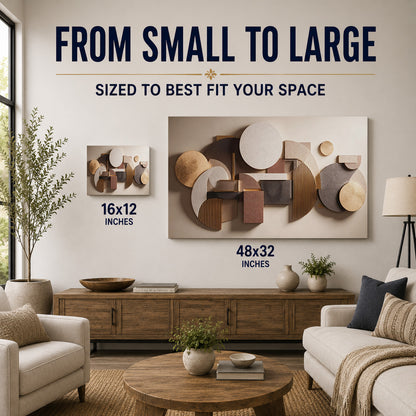 Geometric Harmony – Modern Neutral Abstract Art