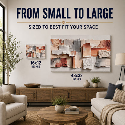 Earthbound Layers – Neutral Textured Abstract Art