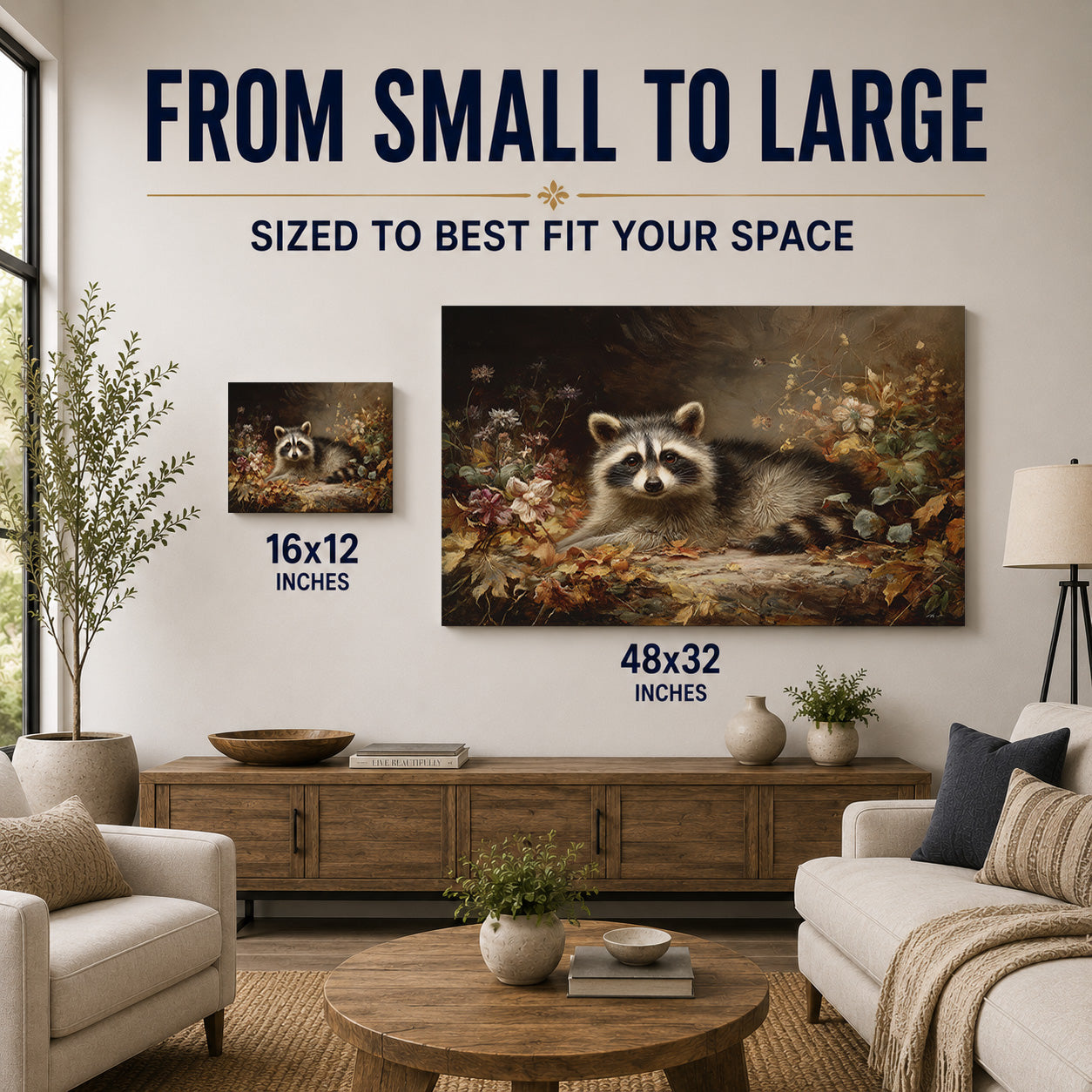 Woodland Bandit – Raccoon in Autumn