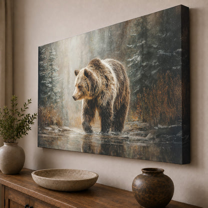 Grizzly in the Stream