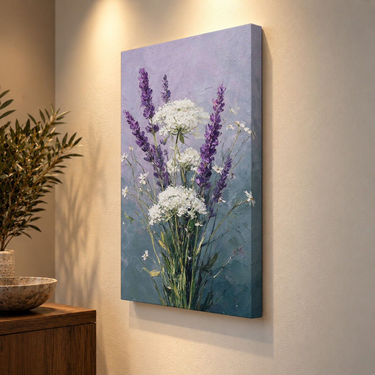 Lavender and Ivory Blossoms