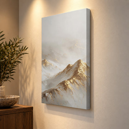 Golden Peaks in the Mist