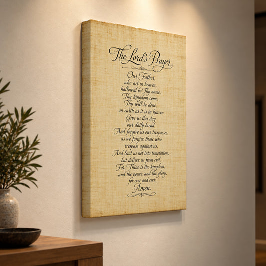 The Lord's Prayer – Vintage Scripture Art