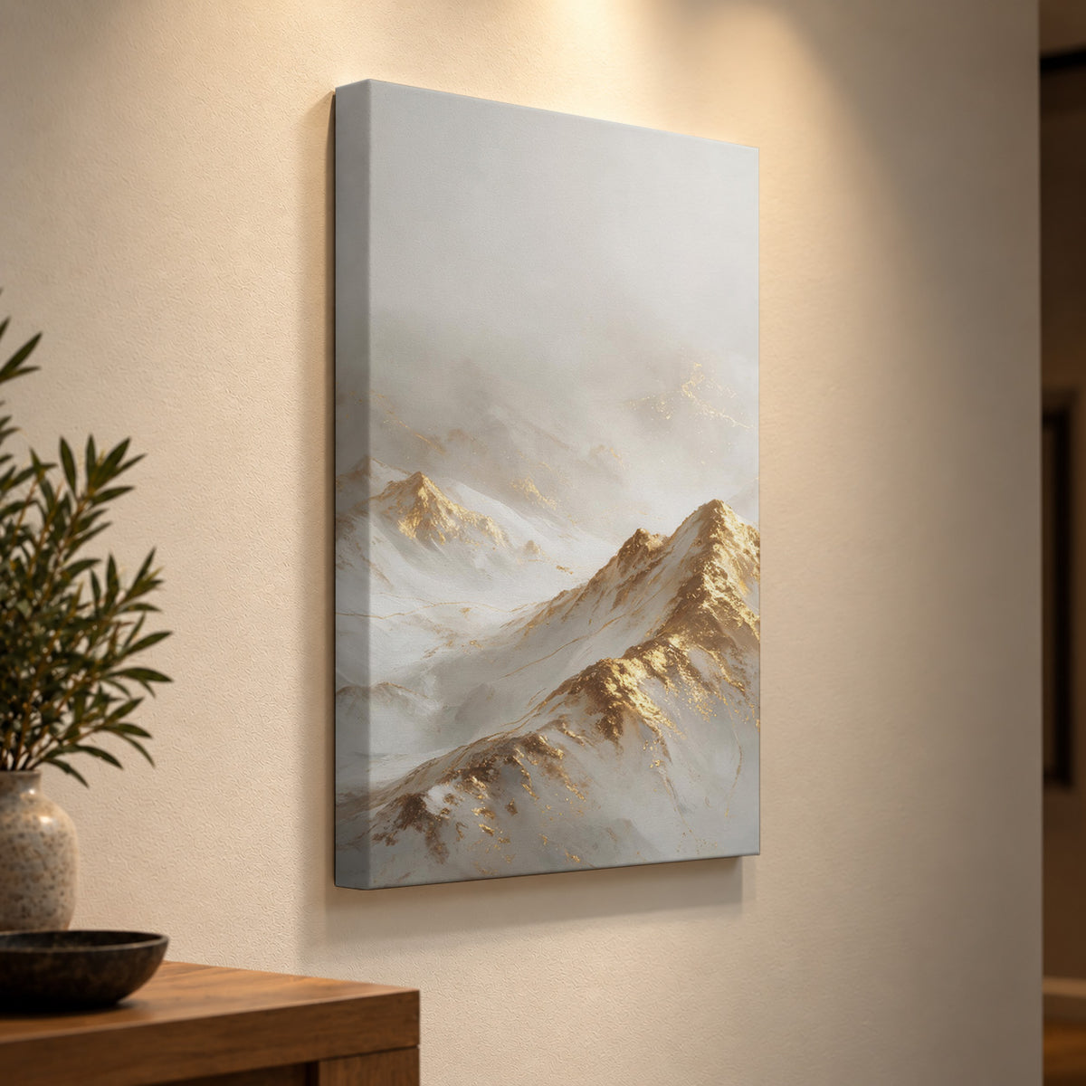 Golden Peaks in the Mist
